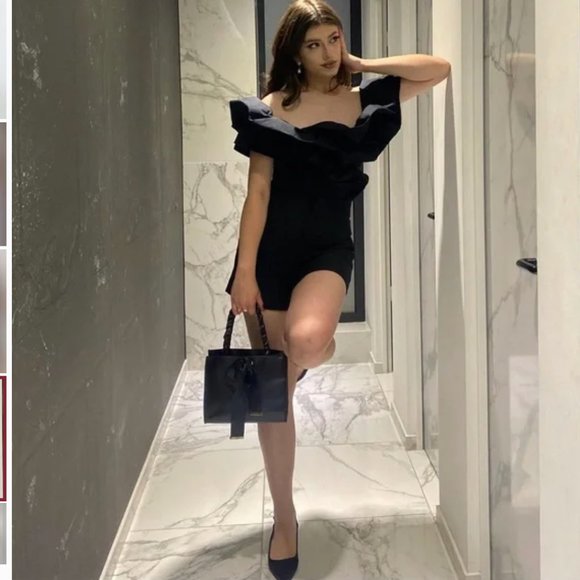 ZARA STRETCH BUSTIE TIRED RUFFLE VOLUMINOUS SLEEVE FULLY LINED SHORT DRESS $129 - Picture 6 of 16